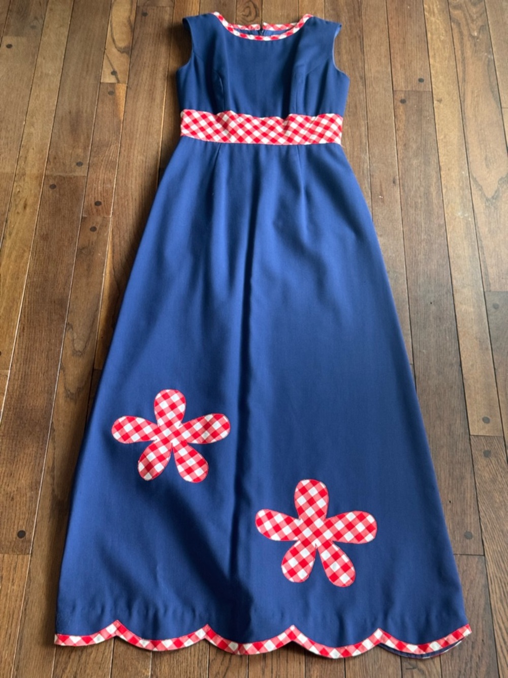 Vintage 1970s ELFRIEDE FOR TWIGGS Sleeveless Maxi Dress - Modern Floral Design